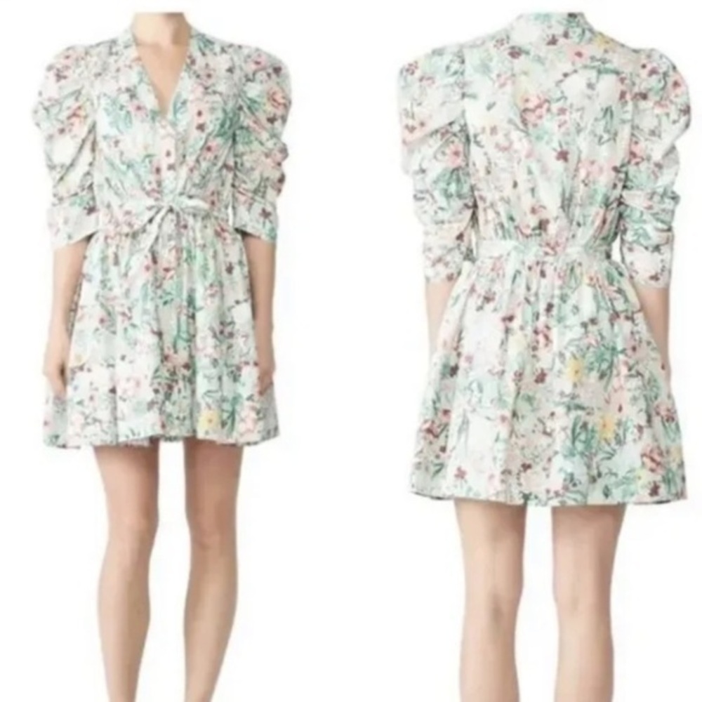 Ronny Kobo Floral Mini Meritti Dress